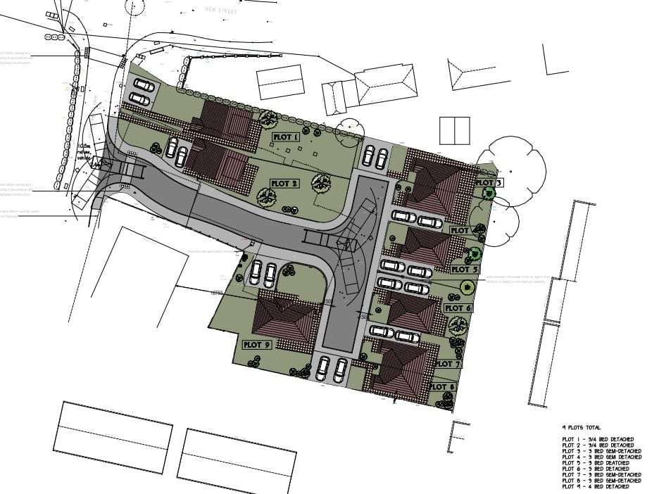 Architectural drawings for plot of 9 houses 4.3 Architectural drawings for plot of 9 houses 4.3