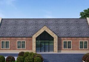 Architectural drawing for supported living apartments